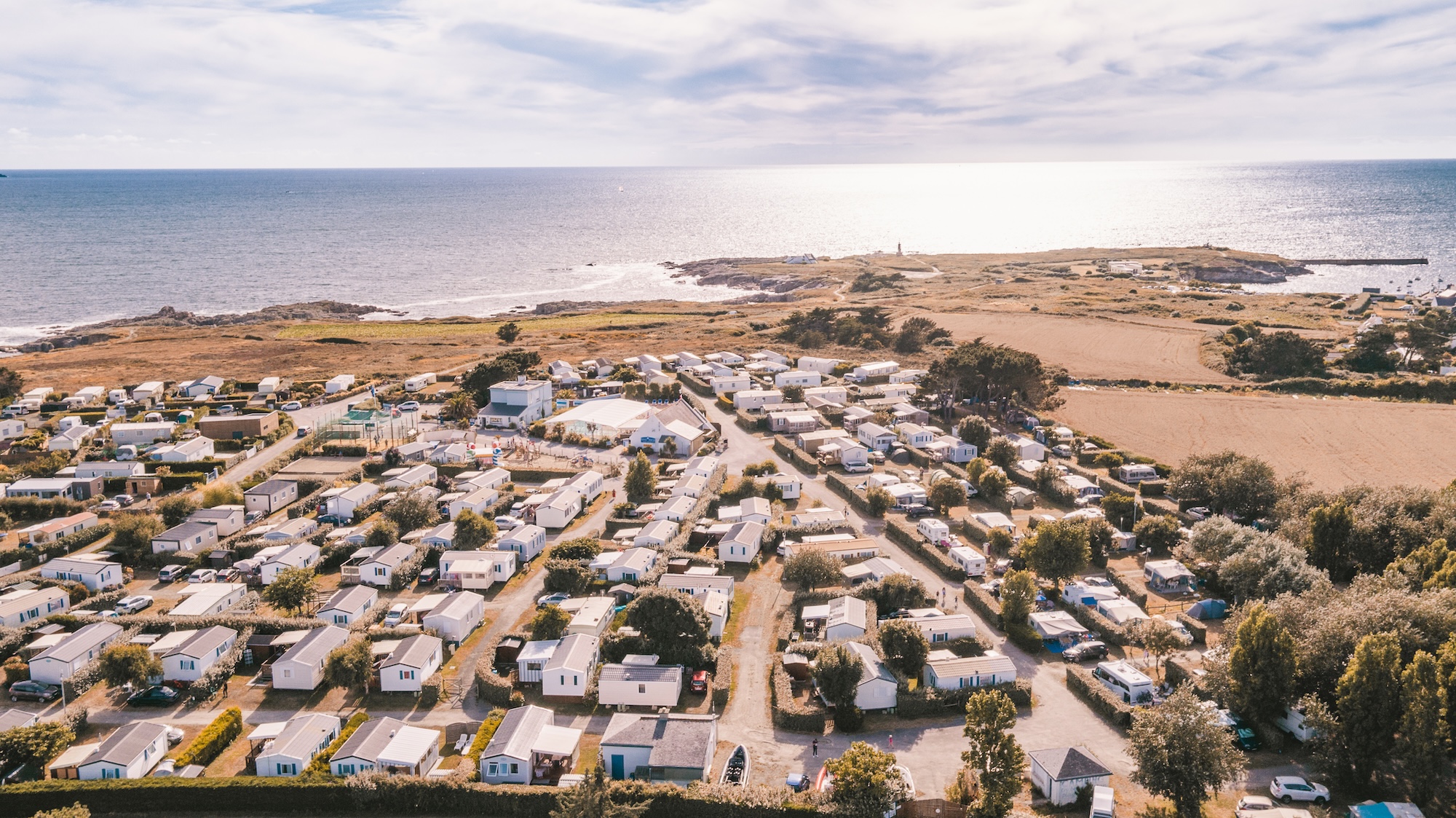 POINTE DU TALUD Accueil camping vue haut