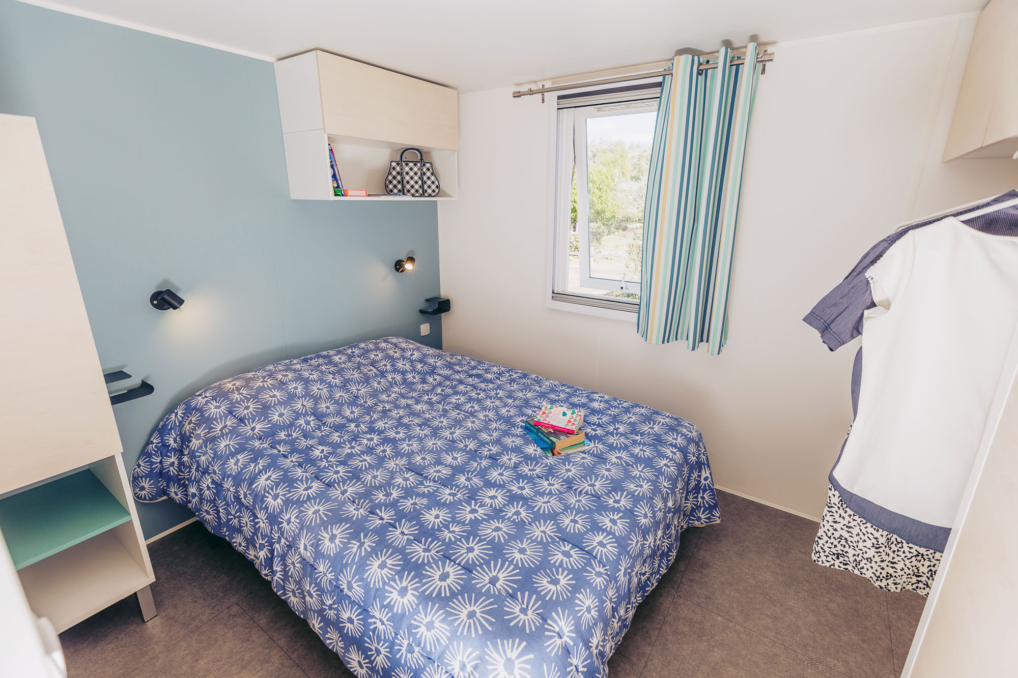 Pointe du Talud mobilhome chambre