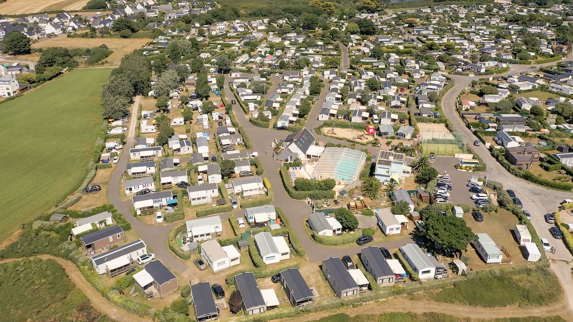 Pointe du Talud vue du ciel camping