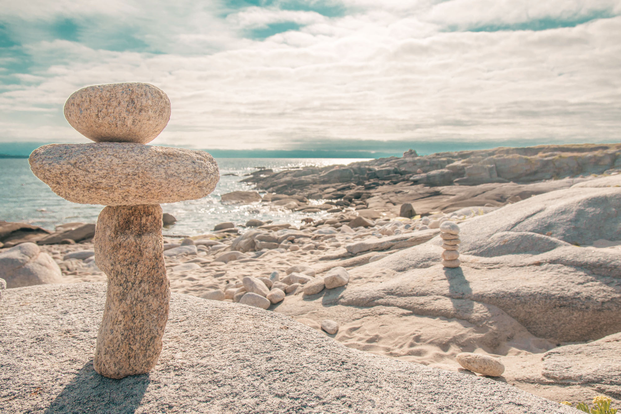 bord de mer promenade zen plage morbihan bretagne