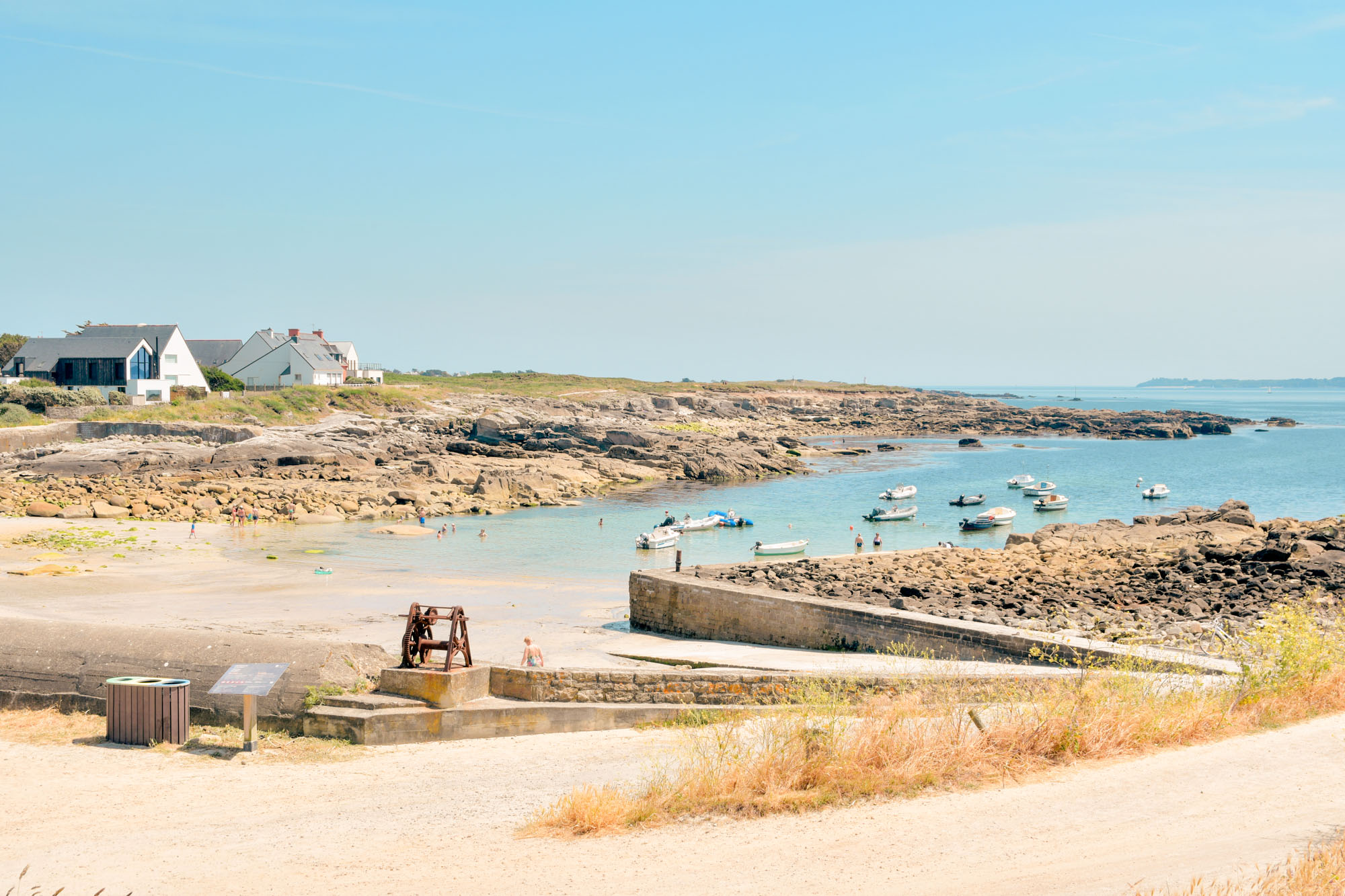 courégant bretagne plage se baigner